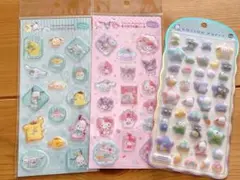 すりガラス風シール・コットンパフィーシールセット