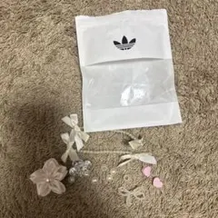 adidas シューズアクセサリーセット ホワイト/ピンク