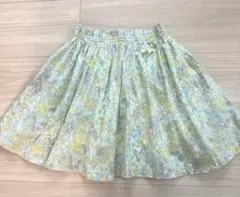 美品⭐︎タルティーヌエショコラ花柄フレアスカート（リボン付き）
