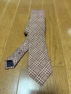 BEAMS HEART ビームス★チェック柄ネクタイ ブラウン