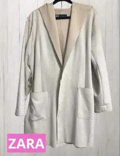 ZARA フェイクスエードスプリングコート