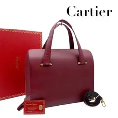 極美品】カルティエ マストライン ショルダーバッグ ボルドー 6716 
