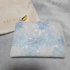 ✨未使用品✨AETHER エーテル ジプソフィア 三つ折り財布 押し花