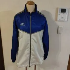 Mizuno ジャケット 青/白 ストライプ