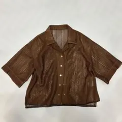 【ナノユニバース】透け感ブラウンジャケットのサムネイル