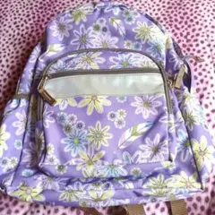 花柄リュック 紫色のサムネイル