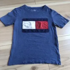 TOMMY HILFIGER ネイビーカラーブロックTシャツ (4-5歳)