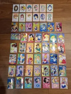 セーラームーン セーラームーンカード まとめ売り 76枚 ケース2つ付き