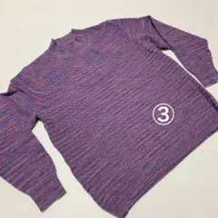赤紫系　婦人セーター　長袖　③