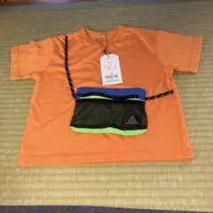 【新品、未使用】DILASH オレンジ ポケット付きTシャツ 110のサムネイル