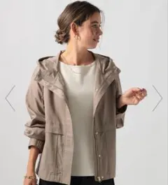 BAYFLOW マウンテンパーカー 撥水加工　グレーベージュ