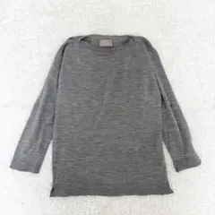 【マーガレットハウエル×ジョンスメドレー】美品☆薄手ニット　グレーMサイズのサムネイル