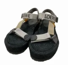 LOEWE クリスクロス ロゴ サンダル 41 ブラック ロエベ - メルカリ