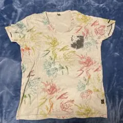 REPLAY 花柄 Vネック Tシャツのサムネイル