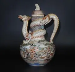 台湾　蔡曉芳　暁芳窯　赤絵龍波文　梅瓶　D　6086E 台湾 蔡曉芳 暁芳窯 赤絵龍波文 梅瓶 D 6086E - メルカリ