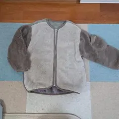 フリースジャケット ブラウン グレー