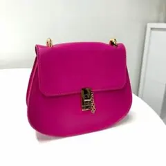 チェーンバッグ ショルダーバッグ ピンク 可愛い パーティ ゴールド お洒落