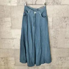 レトロ 古着 USED レディース デニム ロングスカート
