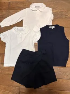 日本製小学校お受験服4点セット110サイズ