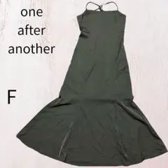 one after another Backシャーリングキャミワンピ ブラック