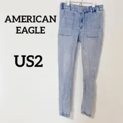 AMERICAN EAGLE【US2】 ストレートデニム ジーンズ　ジーパン