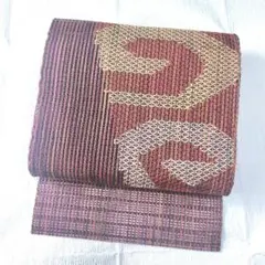 夏帯 名古屋帯 羅 正絹 美品 抽象柄 - メルカリ