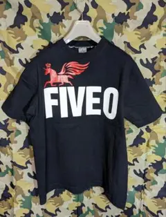 DUPPIES FIVE O ロゴプリントＴシャツ