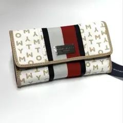 トミーヒルフィガー モノグラム 三つ折り 長財布