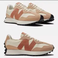 ニューバランス　スニーカー　327 オレンジ