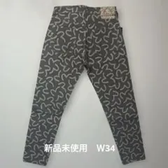 【新品未使用・EVISU 総柄デニムパンツ 】LOT 5509 Ｗ34