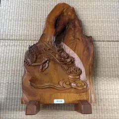 虎 木彫り 一木造り 彫刻 置物 魔除け 縁起物 オブジェ - メルカリ