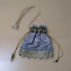 ハンドメイド　巾着　ショルダー　バック