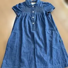 KUMIKYOKU デニム 半袖ワンピース 120