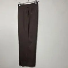 ナチュラルビューティーベーシック スラックス　ワイドパンツ　M ブラウン