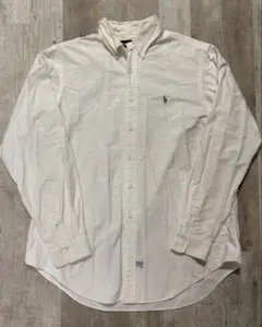 90s ラルフローレン　Ralph Lauren ホワイト　シャツ