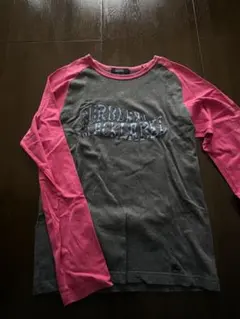 BURBERRY BLACK LABEL 七分袖カットソー M グレー/ピンクのサムネイル