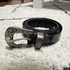 カモフラ柄 ウエスタンベルト