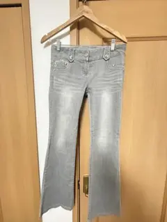 グレー ローライズデニム y2k 平成 ギャル