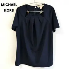 【美品】MICHAEL KORS ネイビー S 半袖ブラウス マイケルコースのサムネイル