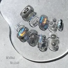 ネイルチップ Y2k 韓国 量産型 地雷系 派手 ジェルネイル セルフネイル