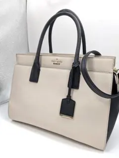 美品✨ ケイトスペード 2wayバッグ レザー ベージュ 0K6
