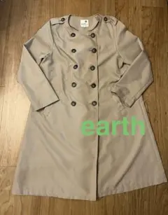 earth アース● トレンチコート　ノーカラー