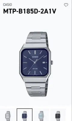 新品・未使用】CASIO MTP-B185D-7A シルバー - メルカリ