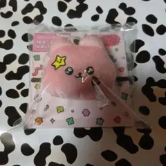 チェゴシム✨ピンクの星刺繍マスコットヘアアクセサリー