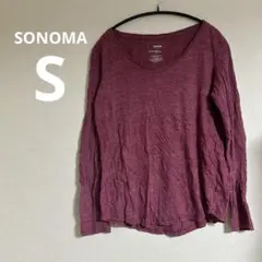 SONOMA 【S】The Everyday Tee バーガンディ　ロンT