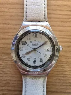 vintage swatch irony white date