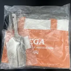 未使用　目土袋　ステンレス製スコップ付き　トートバッグ　ゴルフのサムネイル