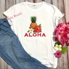 ALOHATシャツ♡フラダンス ハワイアン タヒチアン♡アロハ パイナップル