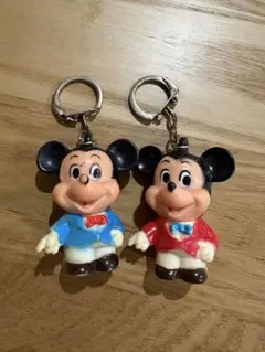 【昭和レトロ】ミッキーマウス キーホルダー 当時物 ヴィンテージ ディズニー