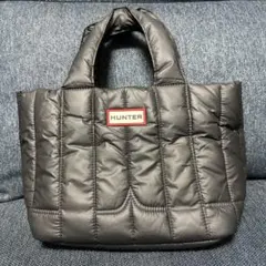 HUNTER キルティングトートバッグ ブラック
